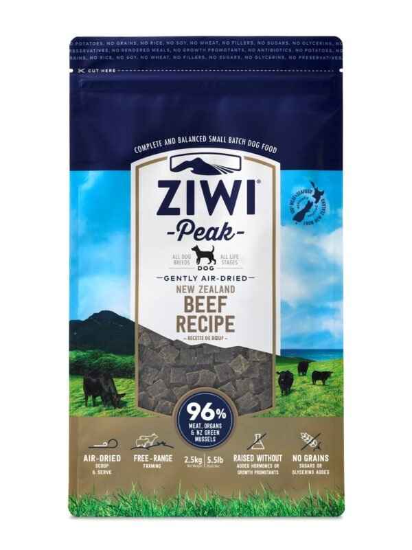 Ziwi Peak Dog Food Beef Air Dried Raw Front On