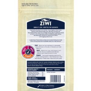 Ziwi Peak Treats Dog Lamb Green Tripe Back