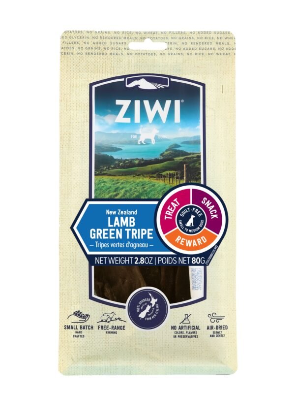Ziwi Peak Treats Dog Lamb Green Tripe Front